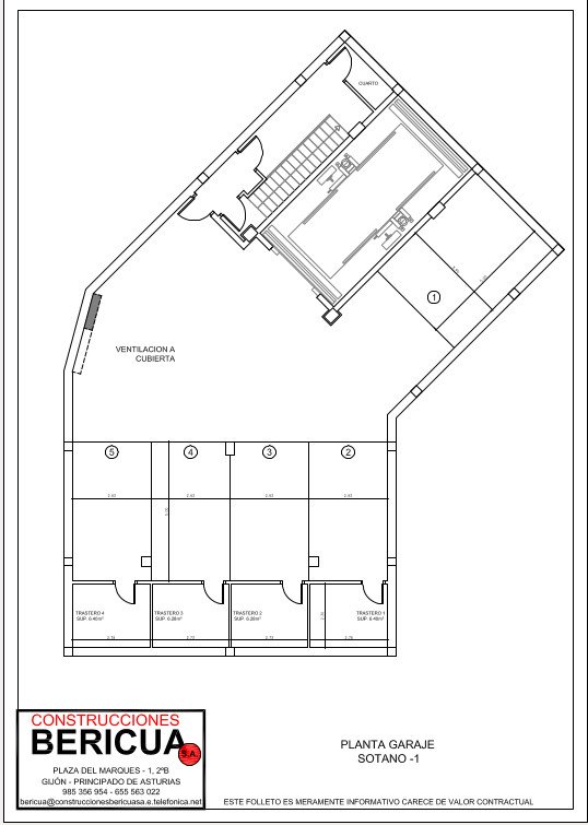 Garaje sótano -1 | CONSTRUCCIONES BERICUA